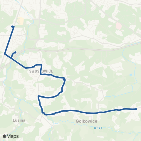 ZTP Kraków Borek Fałęcki ↔ Grabówki Pętla map