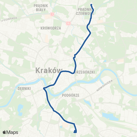 ZTP Kraków 584 map