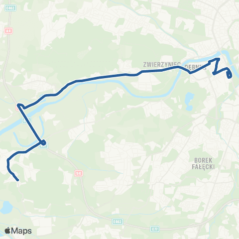ZTP Kraków 712 map